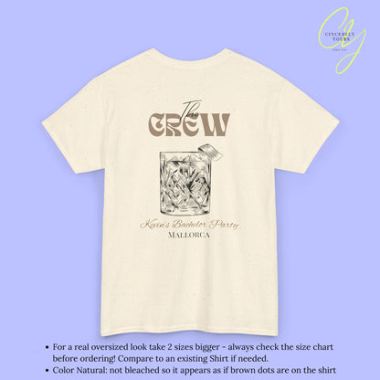 Bachelor Shirt JGA — Old fashioned Cocktail Old money front and back print (Customizable)