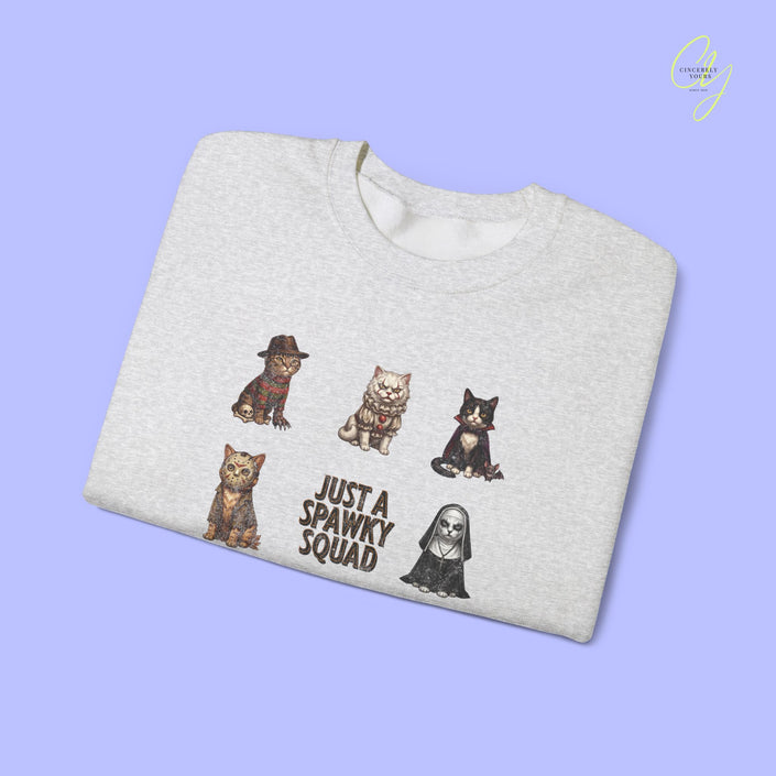 Cat Sweatshirt | Just a spawky squad