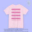 Mallemaus Shirt — Malle Maus T-shirt pink backprint (Customizable)