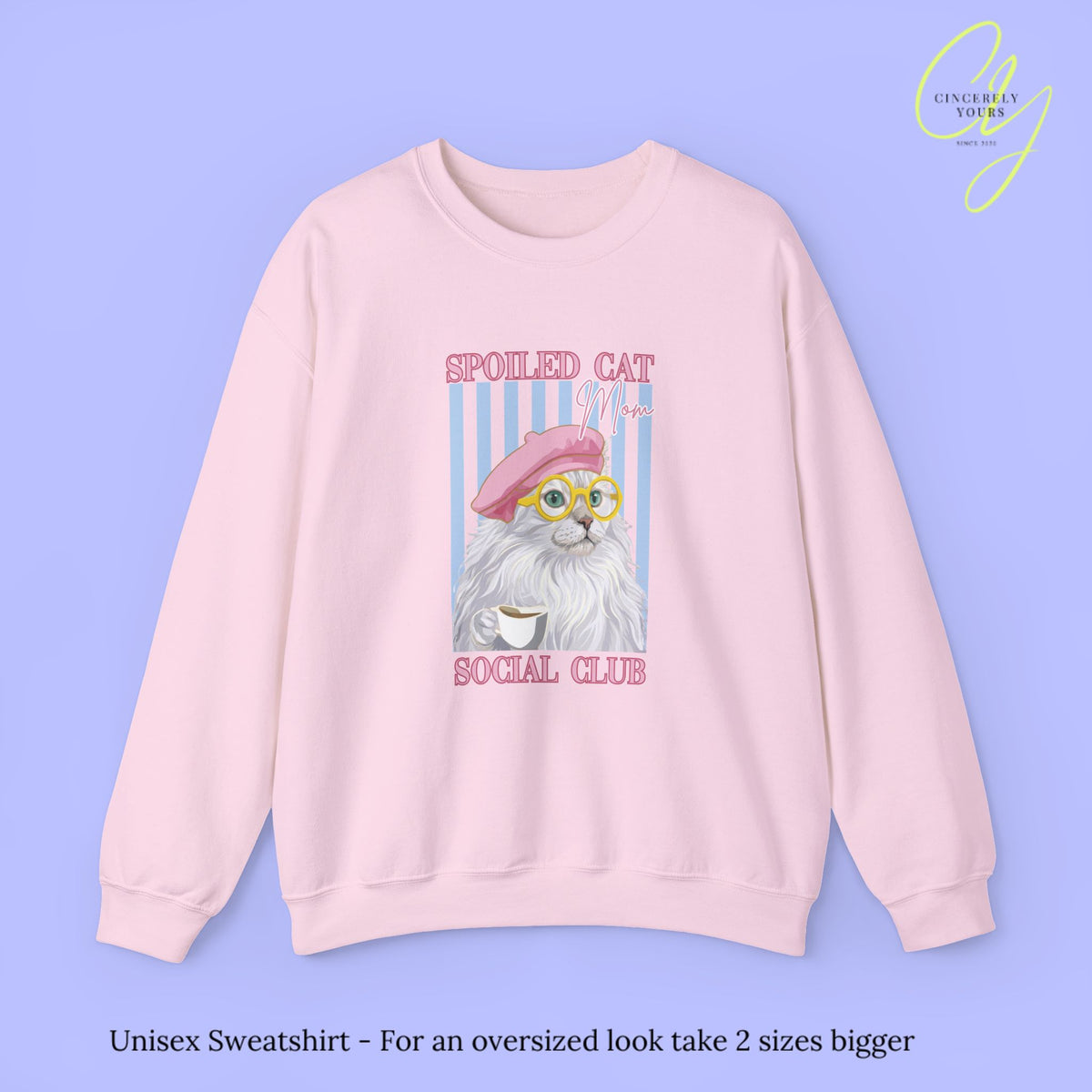 Cat Sweatshirt | Spoiled Cat Mom Social Club