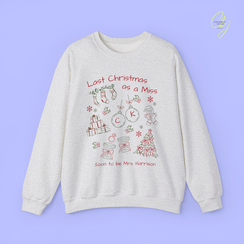 Braut-Sweatshirt | Letzte Weihnachten als Miss