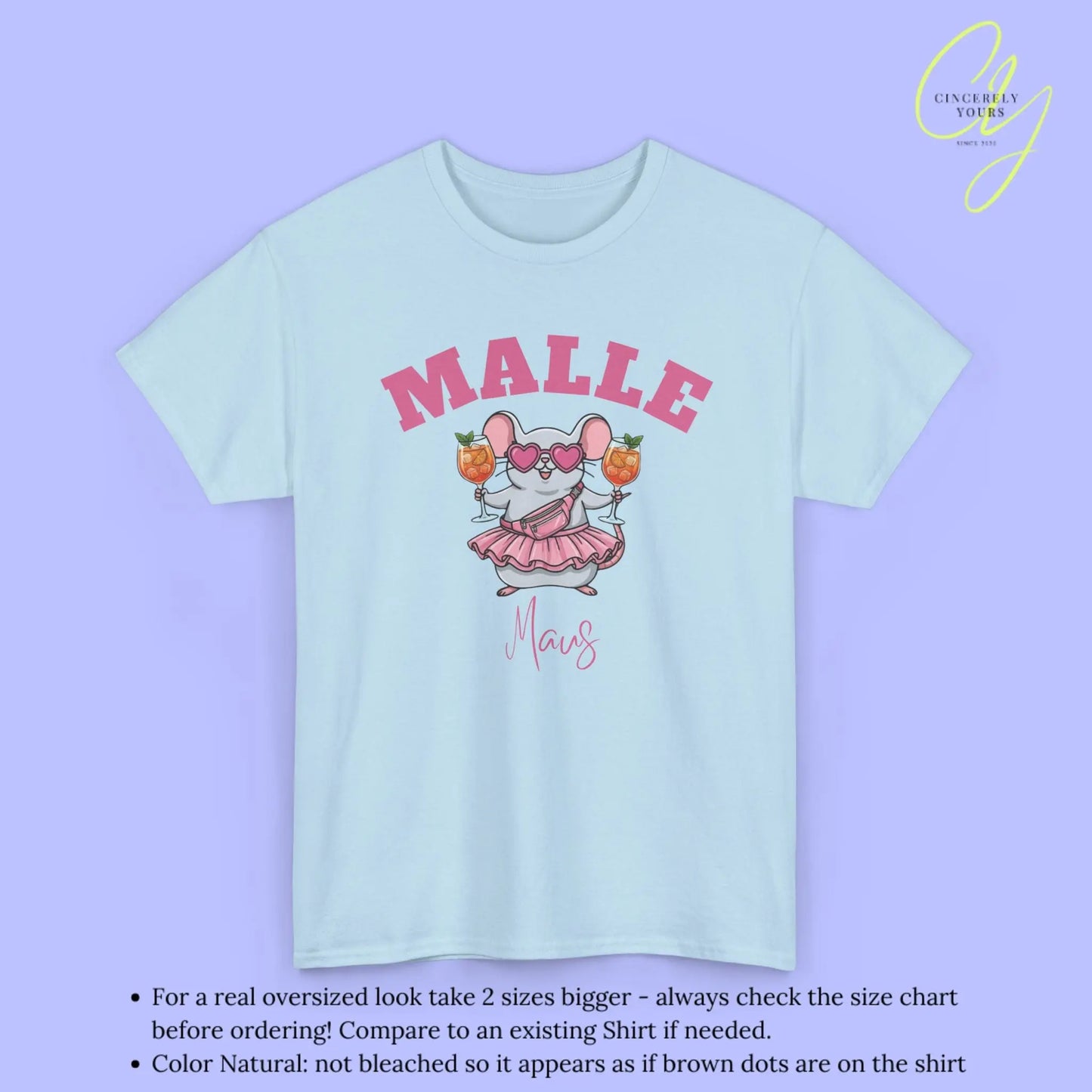 Malle Party Shirt — Malle Party Maus Spritz Bauchtasche Cincerely Yours