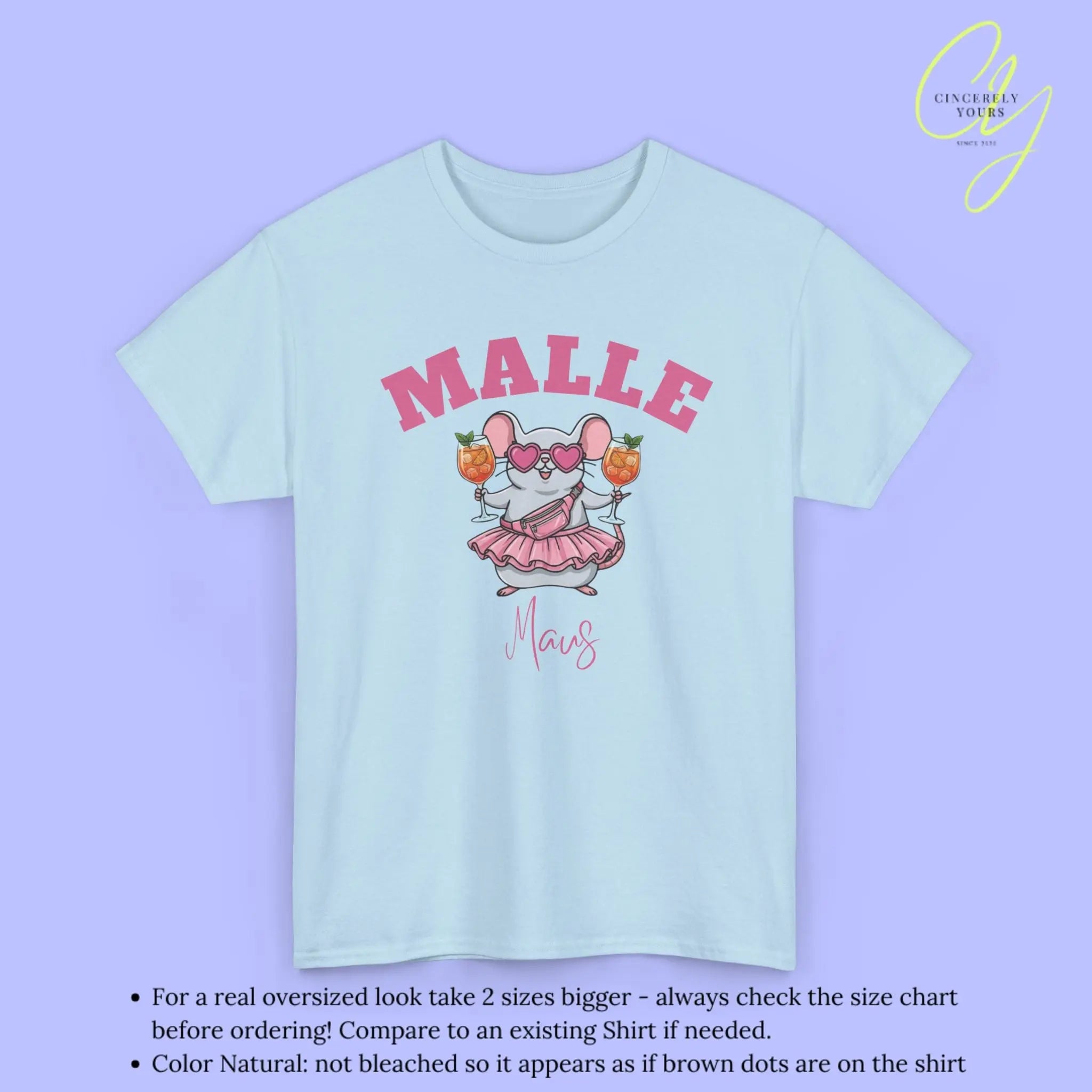 Malle Party Shirt — Malle Party Maus Spritz Bauchtasche Cincerely Yours