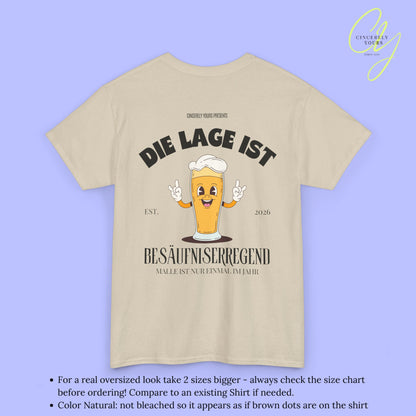 Die Lage ist besäufniserregend Malle Shirt - Bierkrug Masskottchen (Customizable)