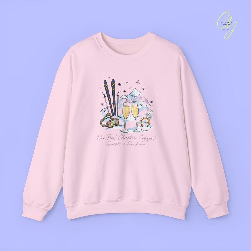 Bride Sweatshirt | Our First Christmas Engaged