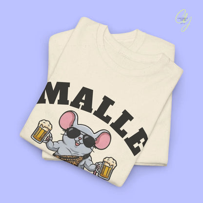 Malle Party Shirt — Malle Muskel Maus Bierkrug Bauchtasche Cincerely Yours