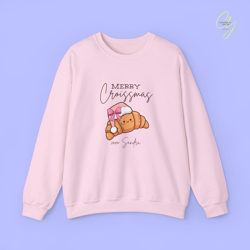 Christmas Sweatshirt | Merry Croissmas