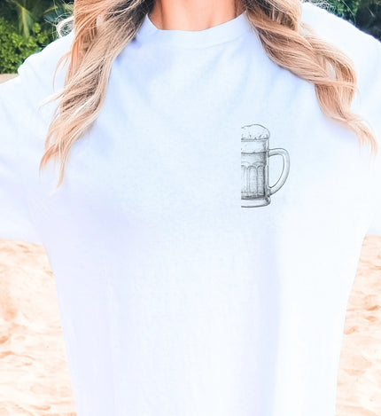 Party Shirt Bierkrug — Pegel halten (Customizable) Cincerely Yours