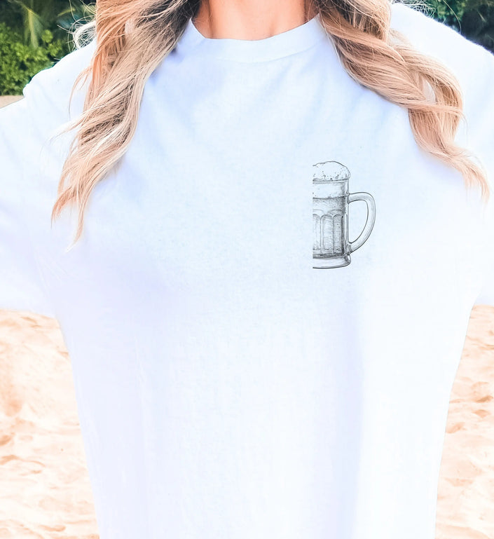 Party Shirt Bierkrug — Pegel halten (Customizable) Cincerely Yours