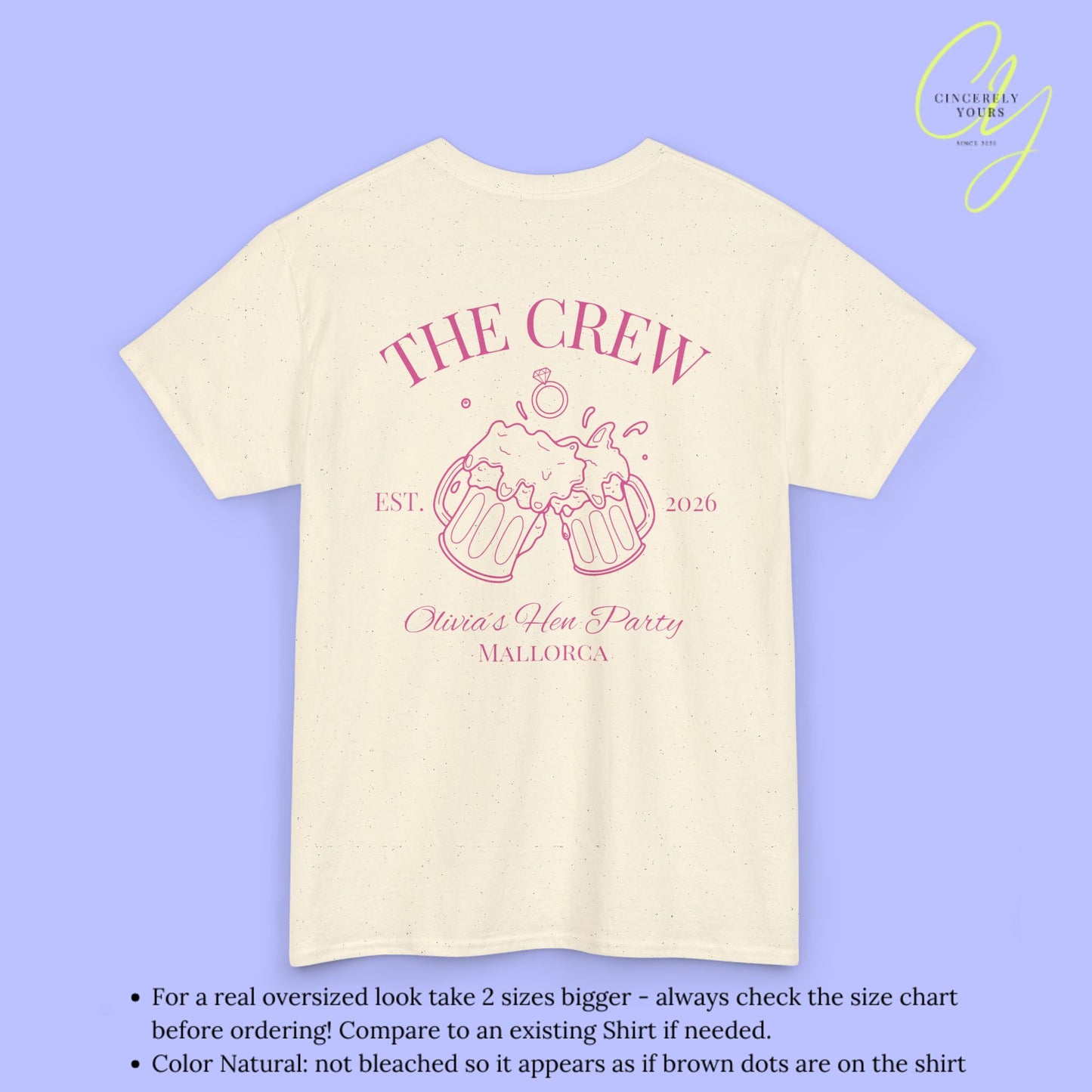 Old Money Bachelorette Shirt — Bierkrug Verlobungsring Hen Party Crew Shirt JGA Backprint only (Customizable)