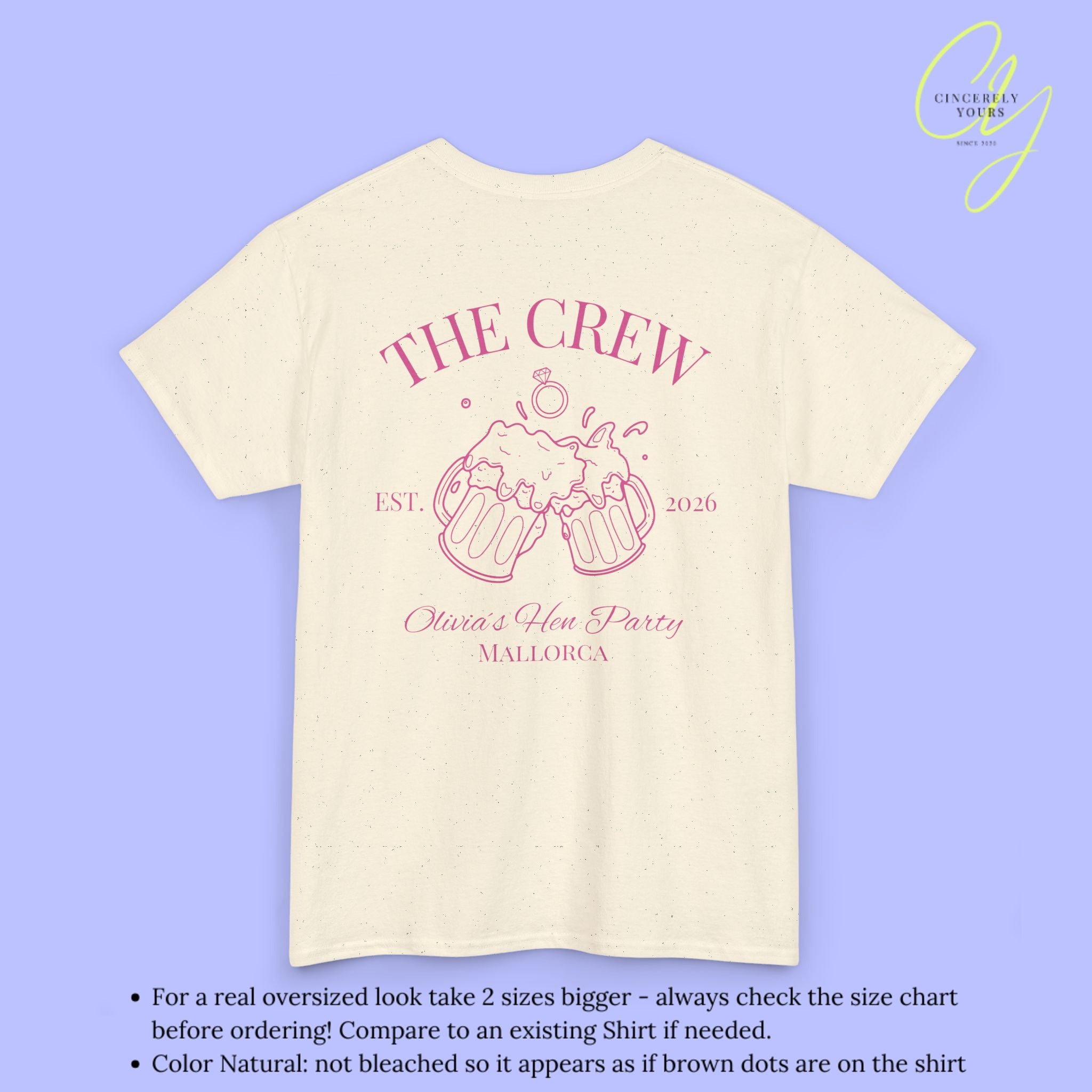 Old Money Bachelorette Shirt — Bierkrug Verlobungsring Hen Party Crew Shirt JGA Backprint only (Customizable)