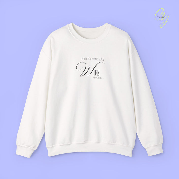 Bride Sweatshirt | First Christmas as a Wife