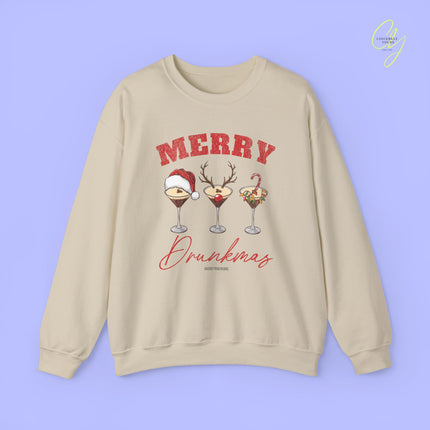 Christmas Sweatshirt | Merry Drunkmas Espresso Martini