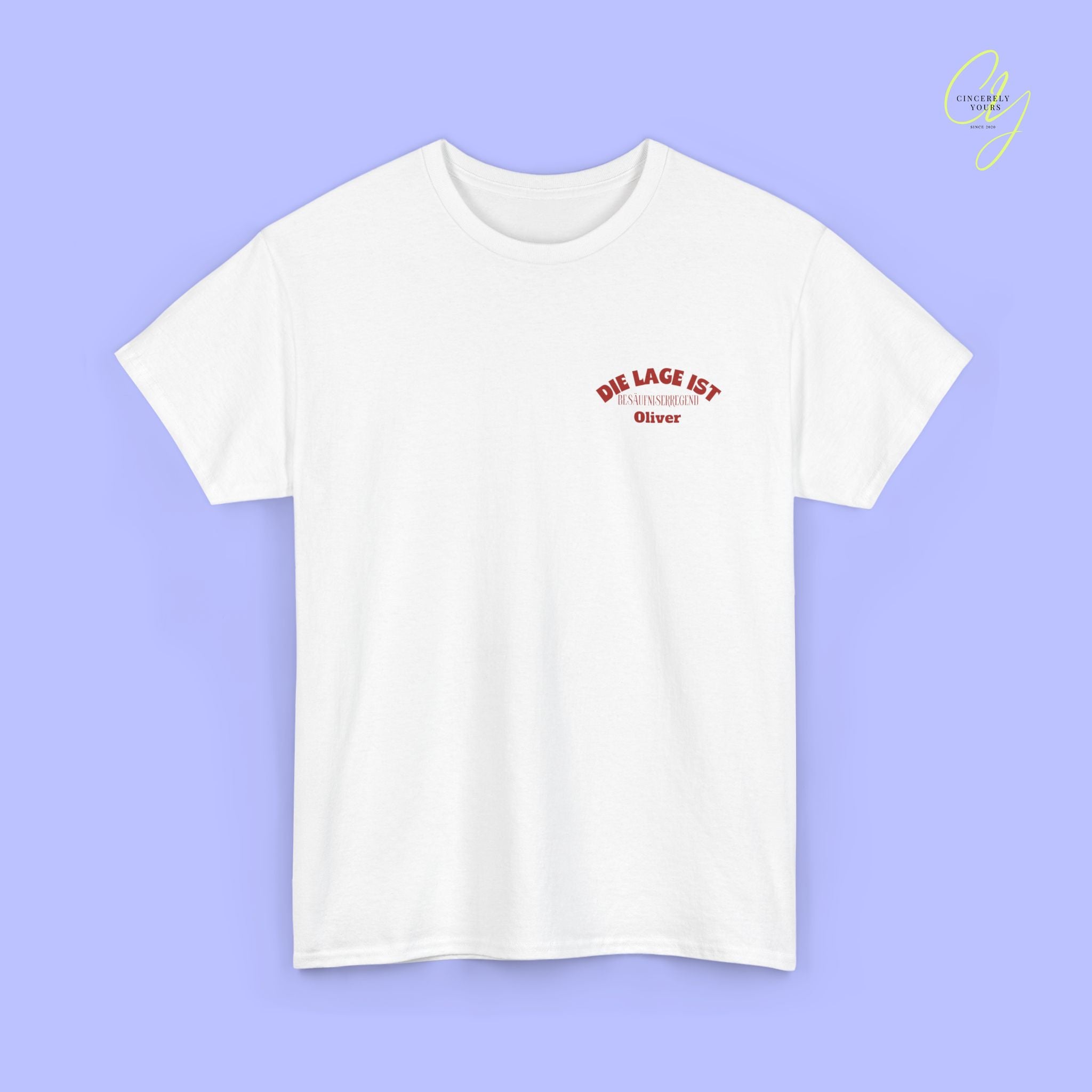 Mallemaus Shirt Malle Maus  —  Die Lage ist besäufniserregend Bierkrug (Customizable)