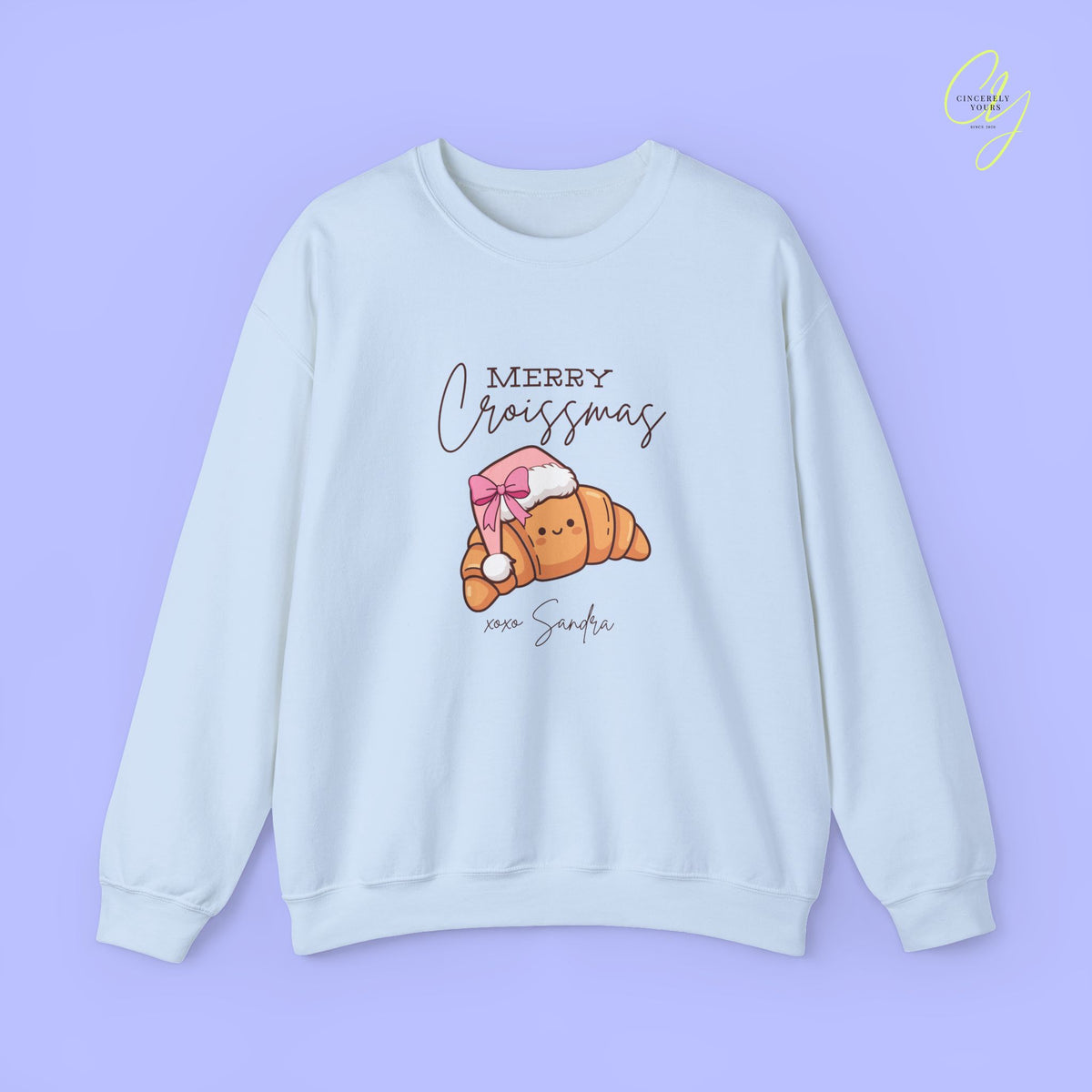 Christmas Sweatshirt | Merry Croissmas