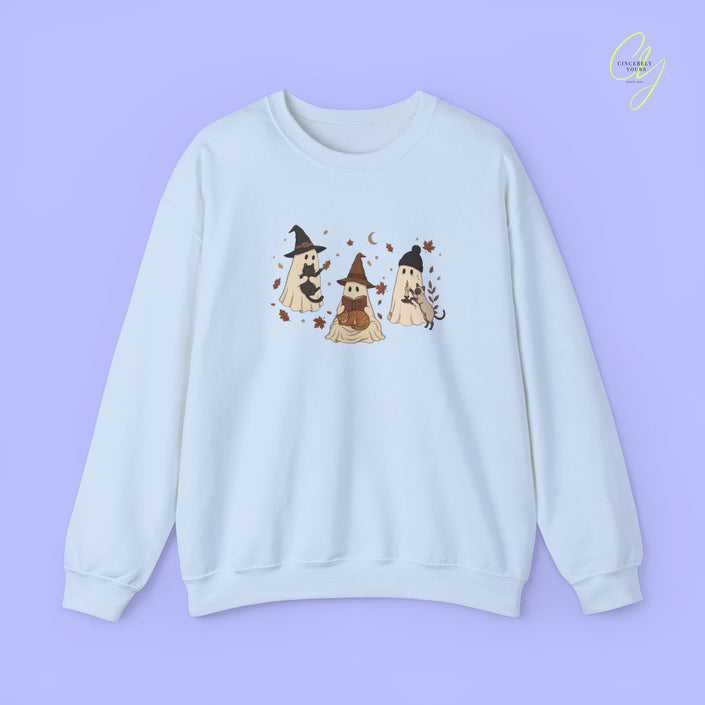 Cat Sweatshirt | Reading Ghost and Cats