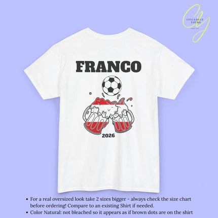 Personaliserter Name Fussball Shirt — Österreich Flagge Bierkrug (Personalisierbar) Cincerely Yours