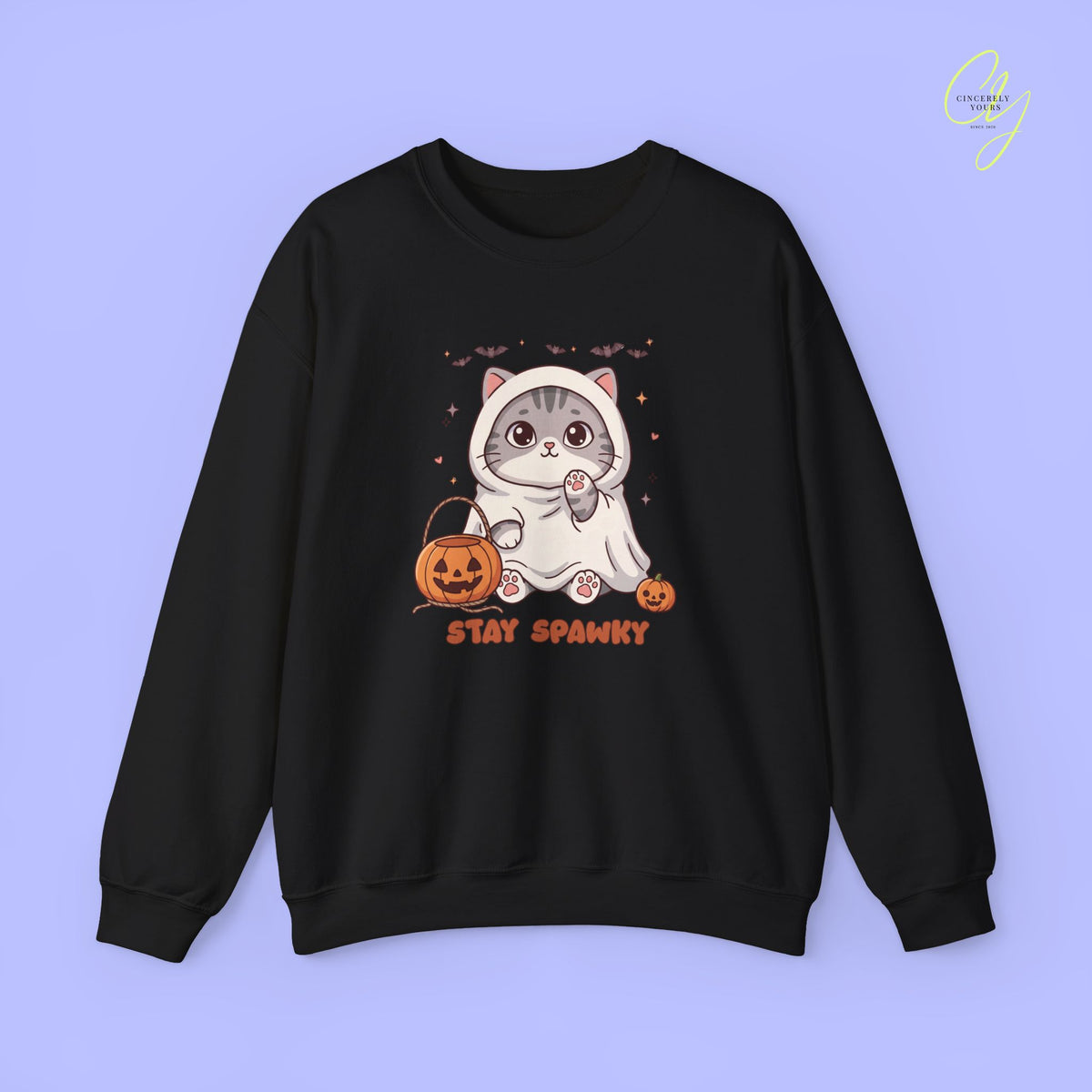 Cat Sweatshirt | Stay spawky