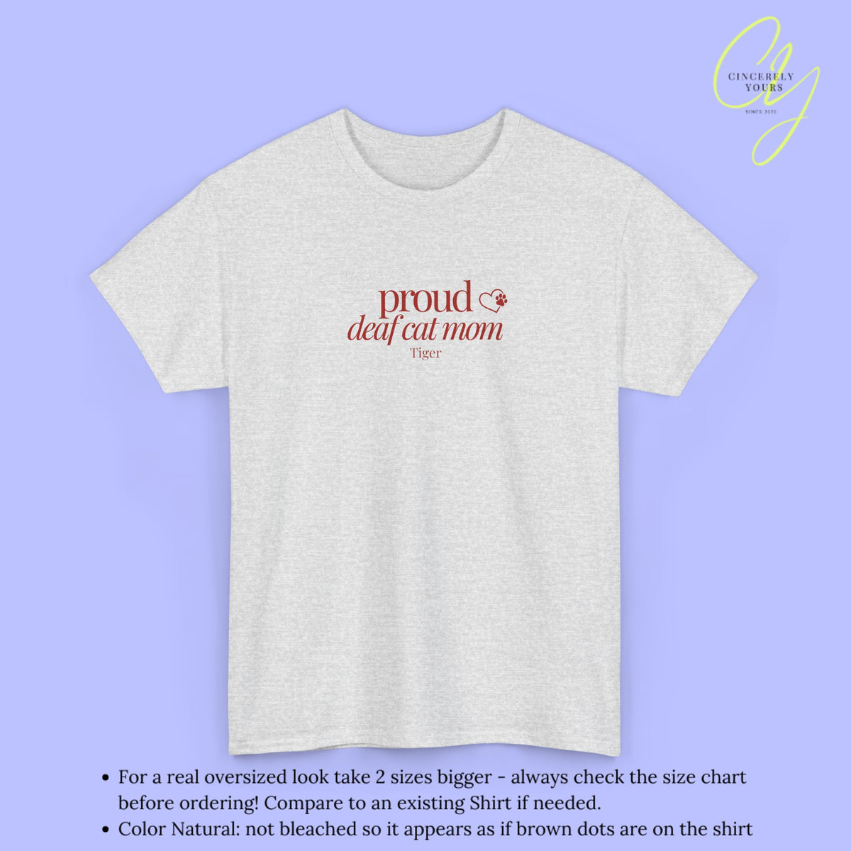 Cat Shirt | Proud Deaf Cat Mom