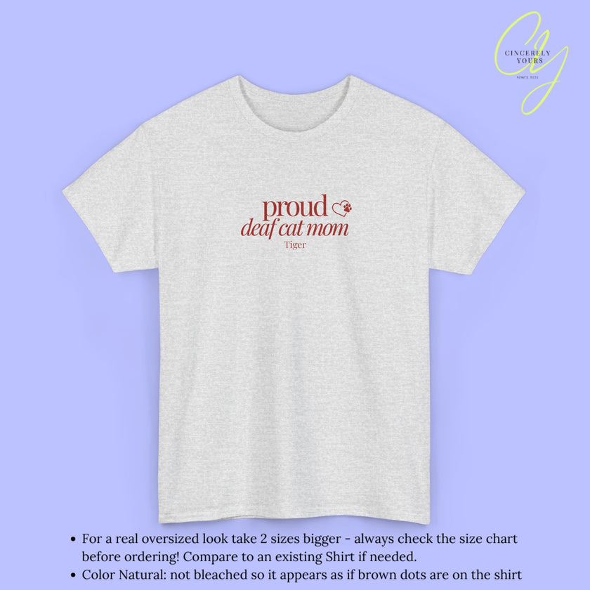 Cat Shirt | Proud Deaf Cat Mom