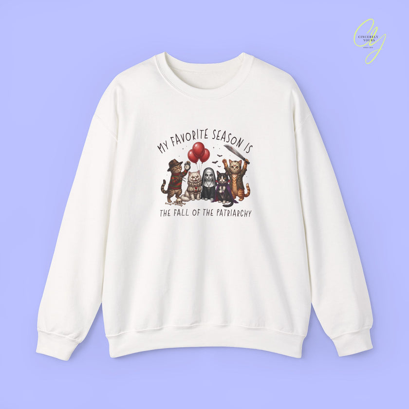 Cat Sweatshirt | Fall of the patriarchy