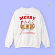Christmas Sweatshirt | Merry Drunkmas beer mug