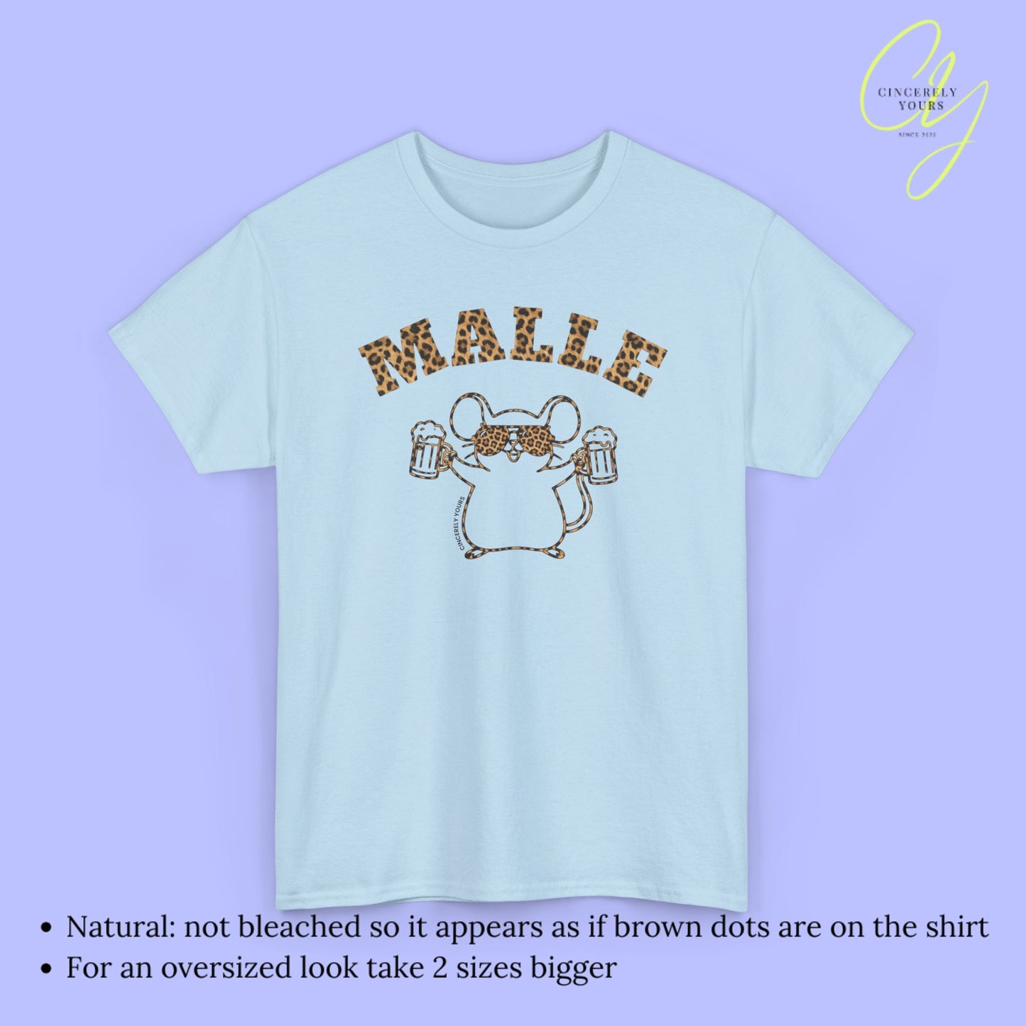 Mallemaus Shirt Malle - Malle Maus Leoparden Bierkrug 2026