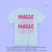 Mallemaus Shirt  —  Malle Maus T-Shirt pink backprint(Customizable)