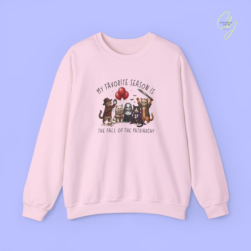 Cat Sweatshirt | Fall of the patriarchy