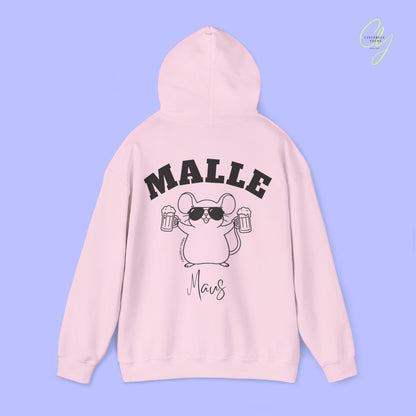 Malle Maus Hoodie — Mallemaus Bierkrug Party Sweatshirt