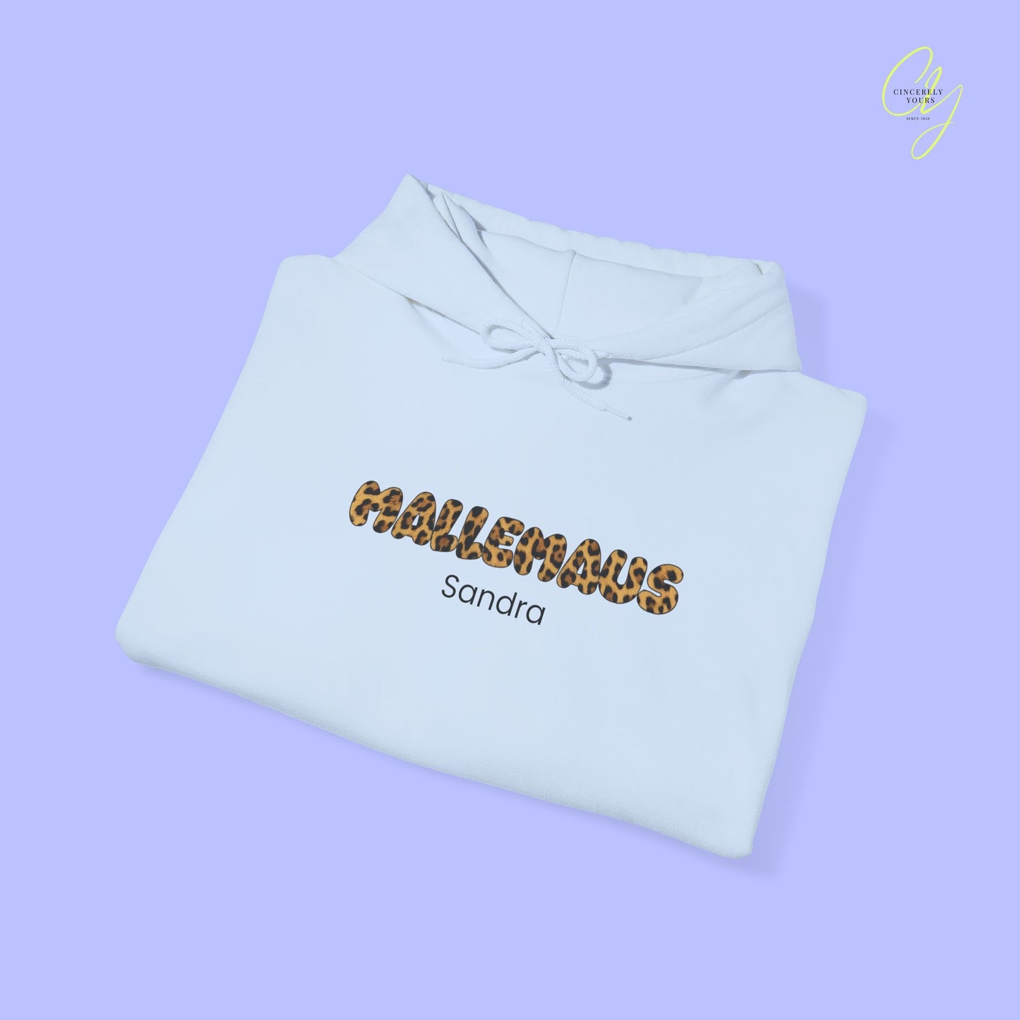 Mallemaus Hoodie Malle Maus Leopard— Malle Sweatshirt Traveloutfit (Personalisierbar)