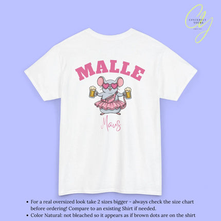 Malle Party Shirt — Malle Maus pinke Bauchtasche Bierkrüge (Customizable) Cincerely Yours