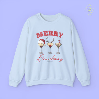 Christmas Sweatshirt | Merry Drunkmas Espresso Martini