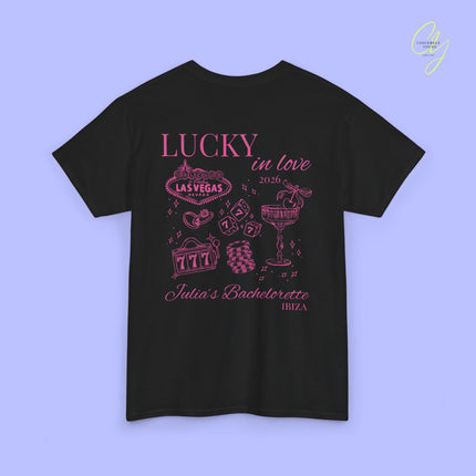 JGA Shirt Lucky in Love Las Vegas Bachelorette T-Shirt