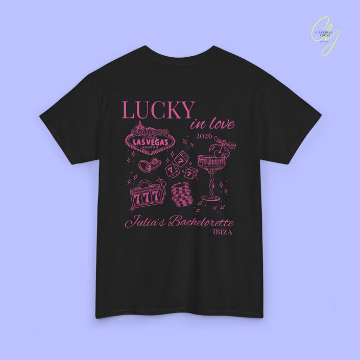 JGA Shirt Lucky in Love Las Vegas Bachelorette T-Shirt
