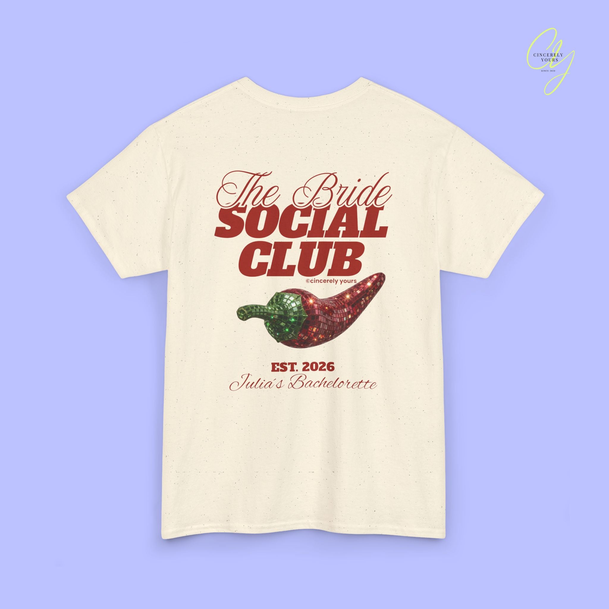 The Bride Social Club JGA Shirt Disco Chilli - Vintage Braut T-Shirt