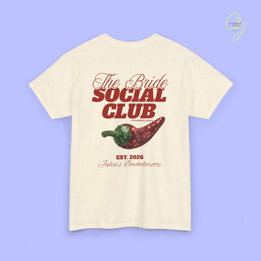The Bride Social Club JGA Shirt Disco Chilli - Vintage Braut T-Shirt