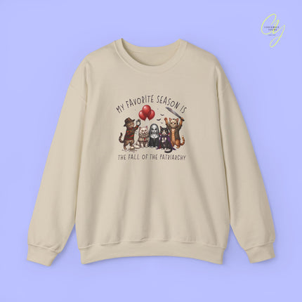 Cat Sweatshirt | Fall of the patriarchy