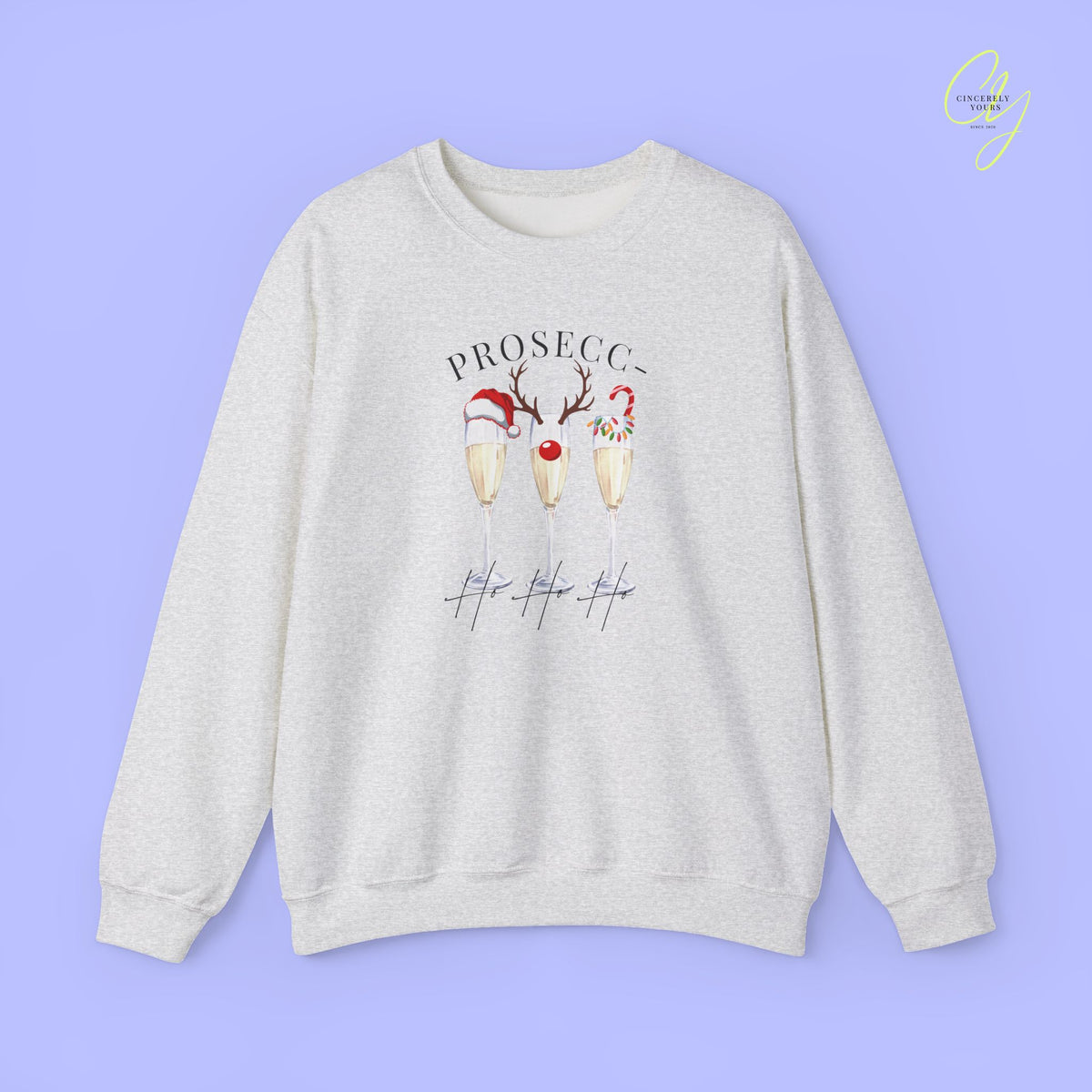 Christmas Sweatshirt | Prosecc- ho ho ho