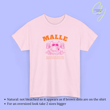 Mallemaus Shirt Malle - Party Shirt Malle Maus Flamingo Bierkrug zum Saufen da
