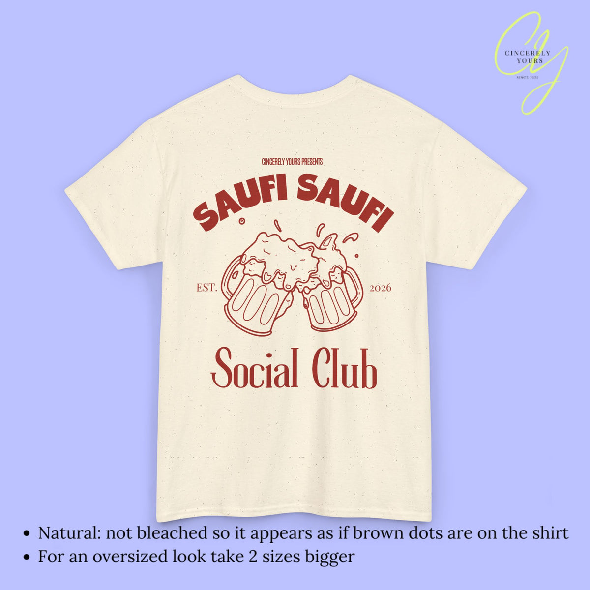 Party Shirt | Saufi Saufi Social Club Beer Mug
