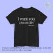 Provocative Statement Shirt - I wan´t you I just can´t flirt