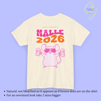 Mallemaus Shirt - Malle maus neon Bierkrug Malle 2026 Backprint
