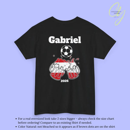 Personaliserter Name Fussball Shirt — Österreich Flagge Bierkrug (Personalisierbar) Cincerely Yours