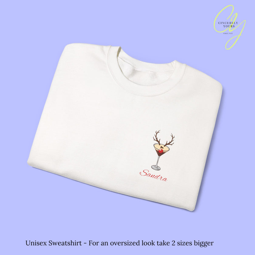 Christmas Sweatshirt | Merry Drunkmas Espresso Martini