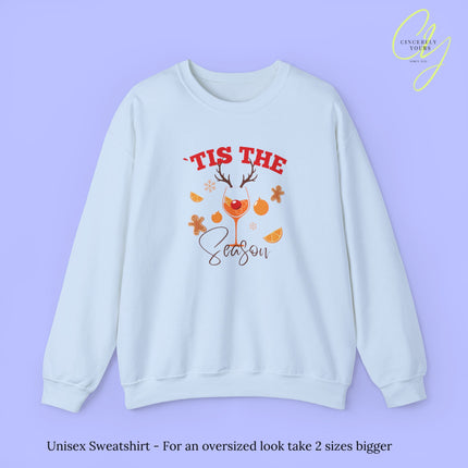 Christmas Sweatshirt | Tis the season Spritz Cocktail