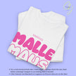 Malle Maus Shirt - Personalisiertes Mallemaus T-Shirt Pink Bubble font