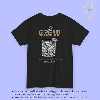 Bachelor Shirt JGA — Old fashioned Cocktail Old money front and back print (Customizable)