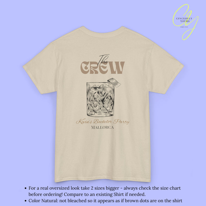 Bachelor Shirt JGA — Old fashioned Cocktail Old money (Customizable)