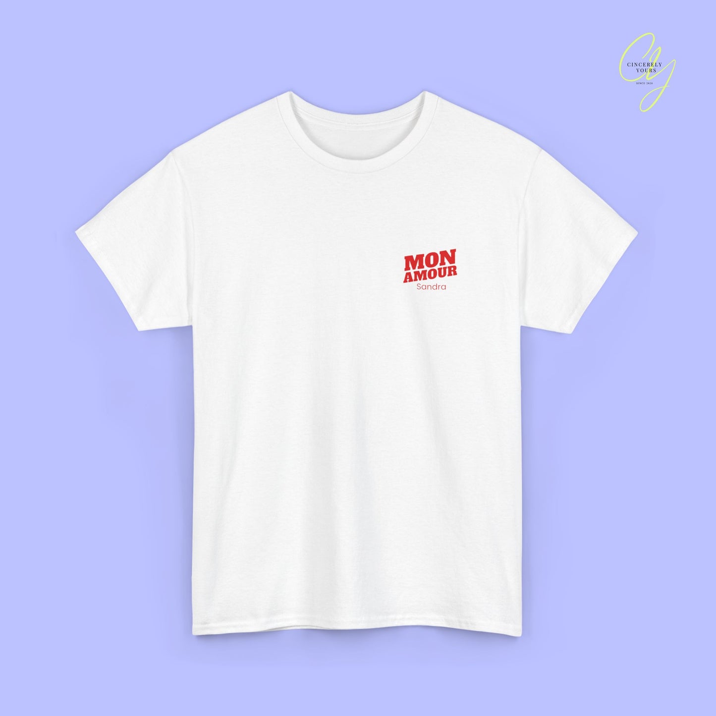 Malle Shirt Mon Amour— Mein Herz brennt nur für dich (Customizable)